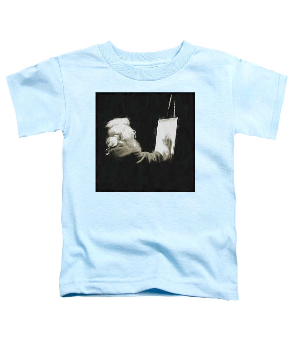 Santa Toddler T-Shirt featuring the photograph Sketching Santa by Winnie Chrzanowski