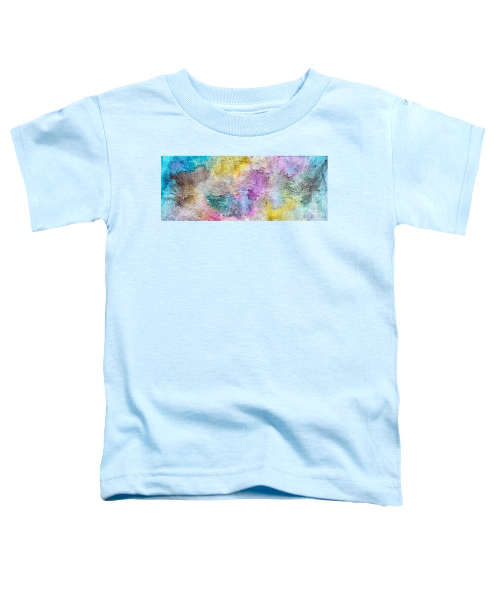 Colourful Toddler T-Shirt featuring the painting Skin deep by Sumit Mehndiratta