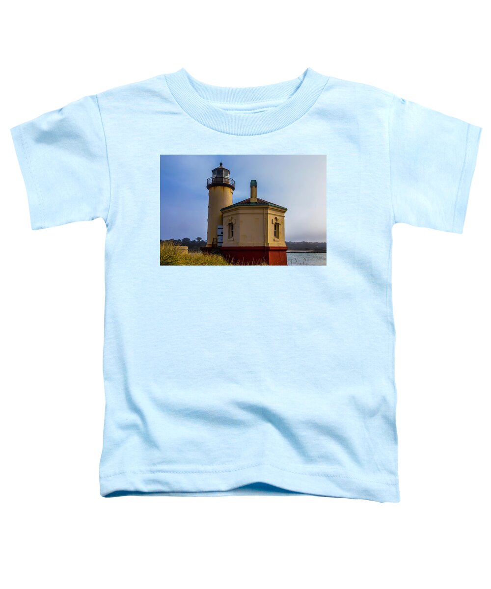 Romantic Coquille River Lighthouse Toddler T-Shirt featuring the photograph Small Coquile River lighthouse by Garry Gay