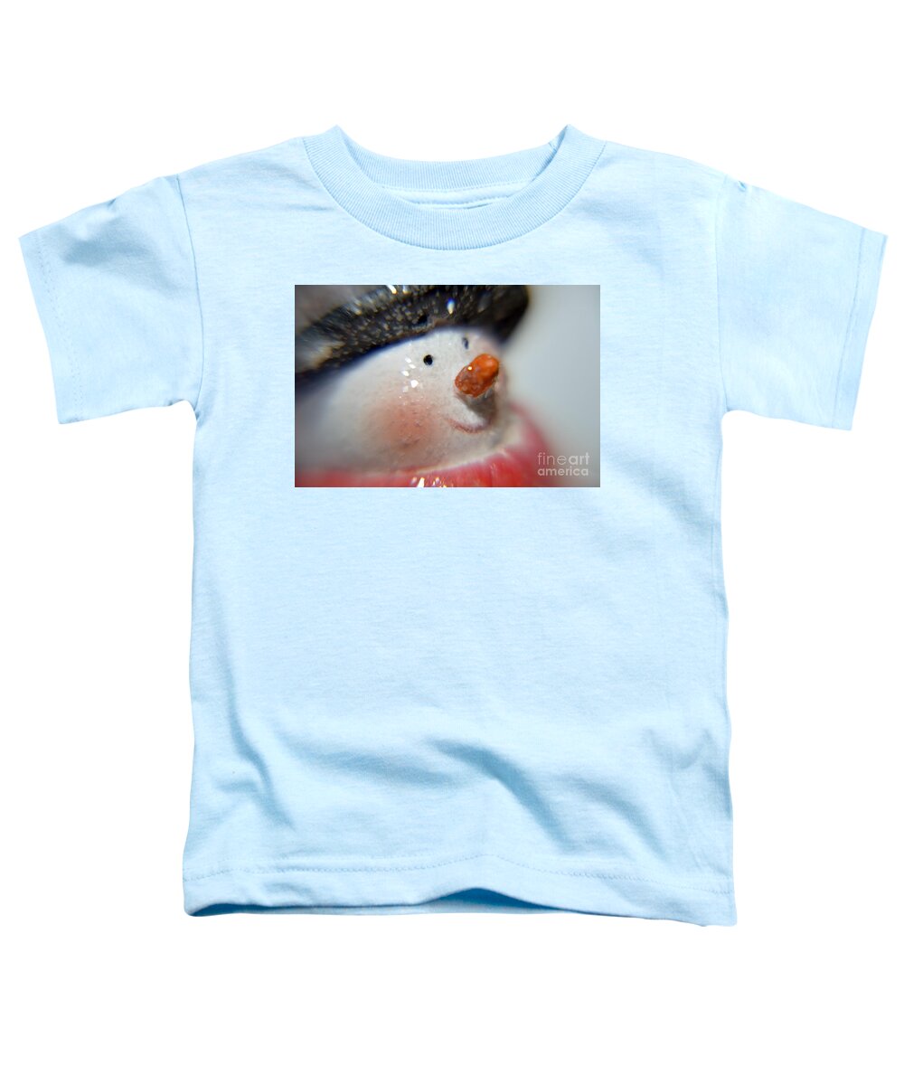 Snowman Toddler T-Shirt featuring the photograph Snowman by Elaine Berger
