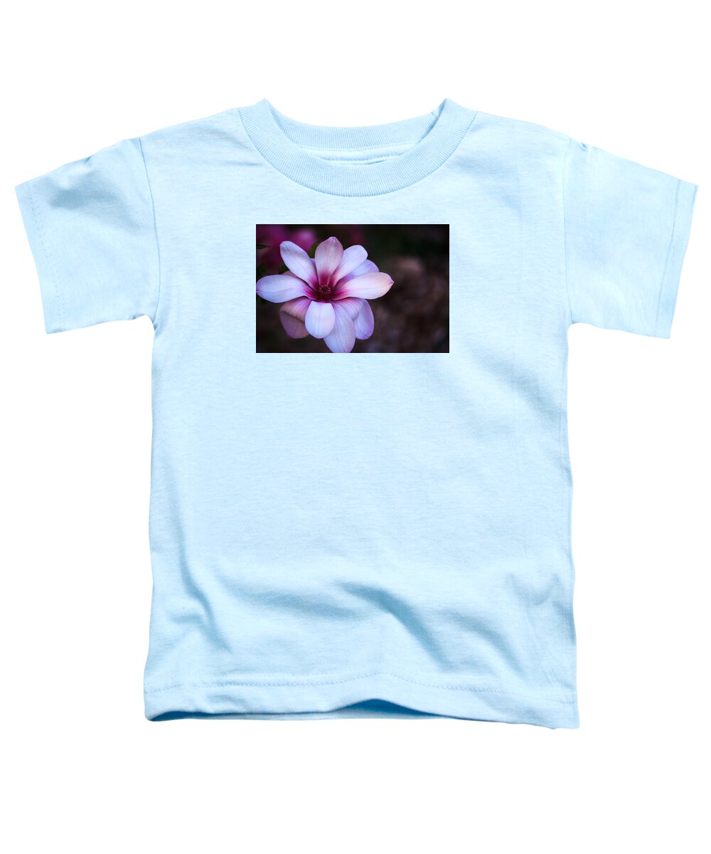Illinois Toddler T-Shirt featuring the photograph Soft Pink Magnolia by Joni Eskridge