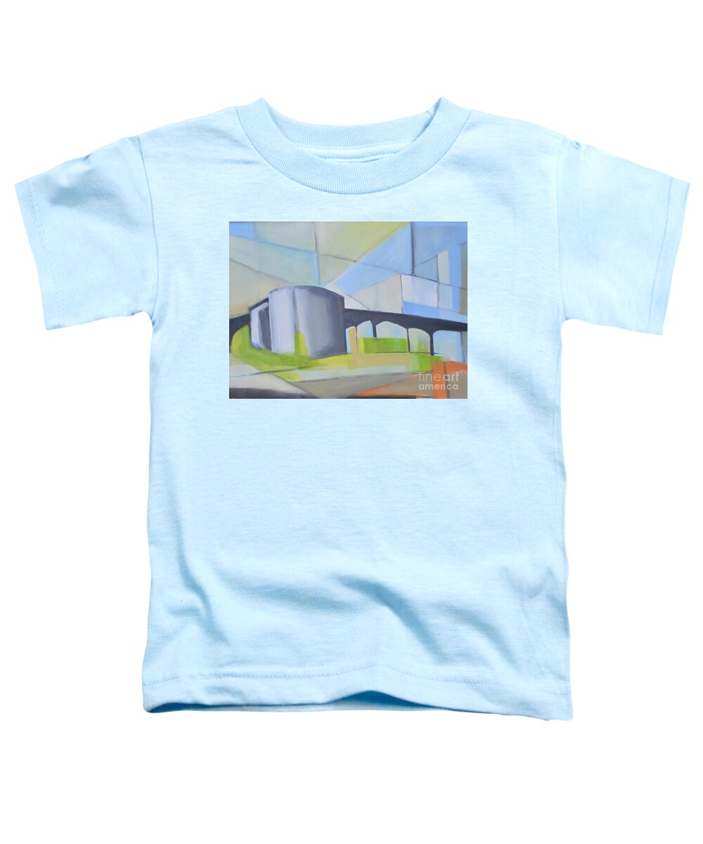 South Hackensack Toddler T-Shirt featuring the painting South Hackensack Tanks by Ron Erickson