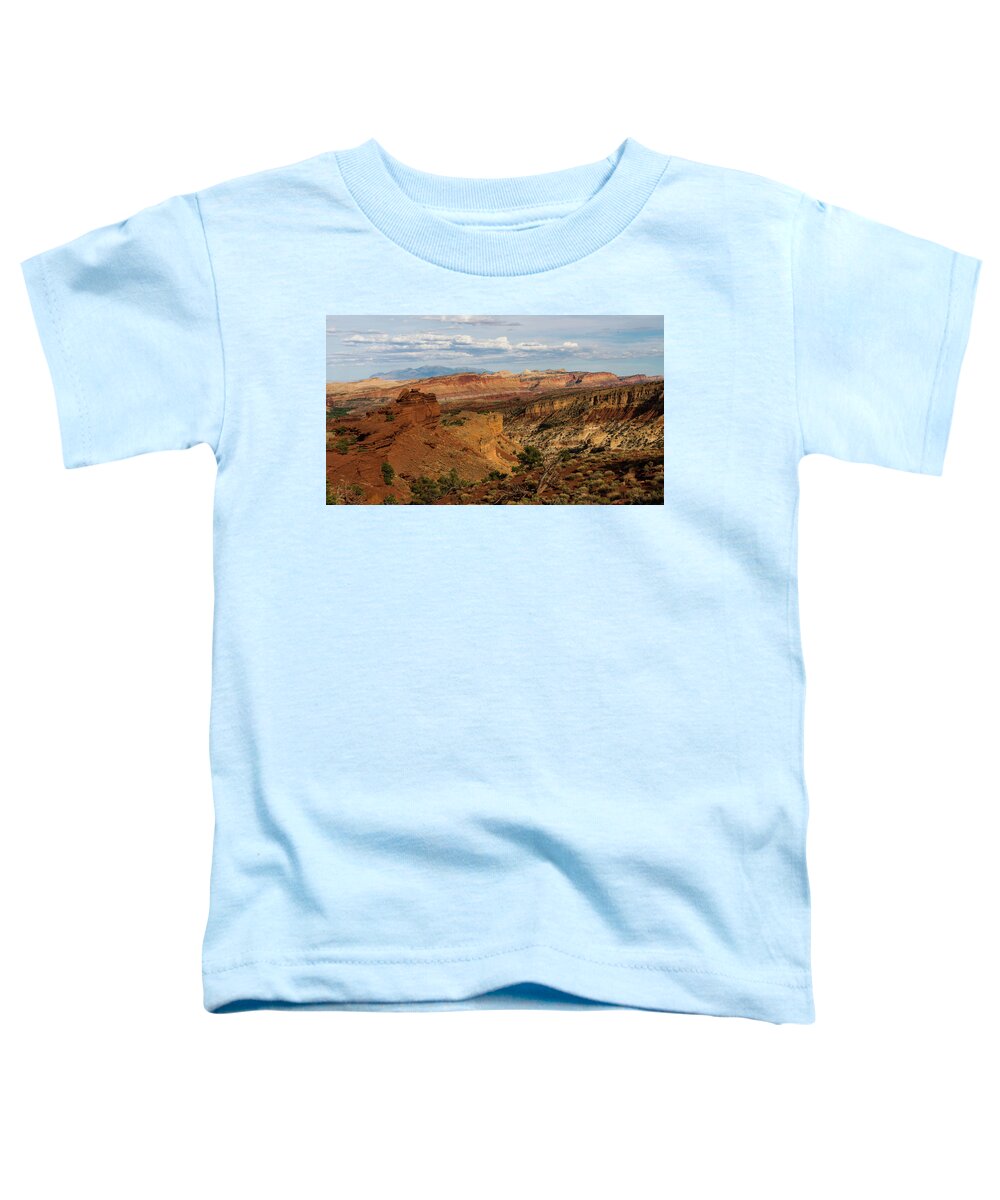 Utah Toddler T-Shirt featuring the photograph Spectacular Valley Capitol Reef National Park Utah by Lawrence S Richardson Jr