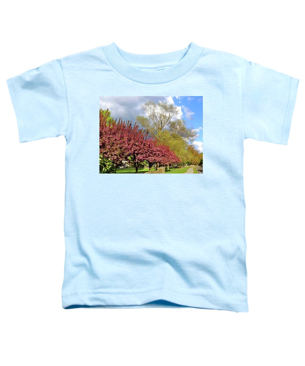 Spring Toddler T-Shirt featuring the photograph Spring Bloom by Lyuba Filatova