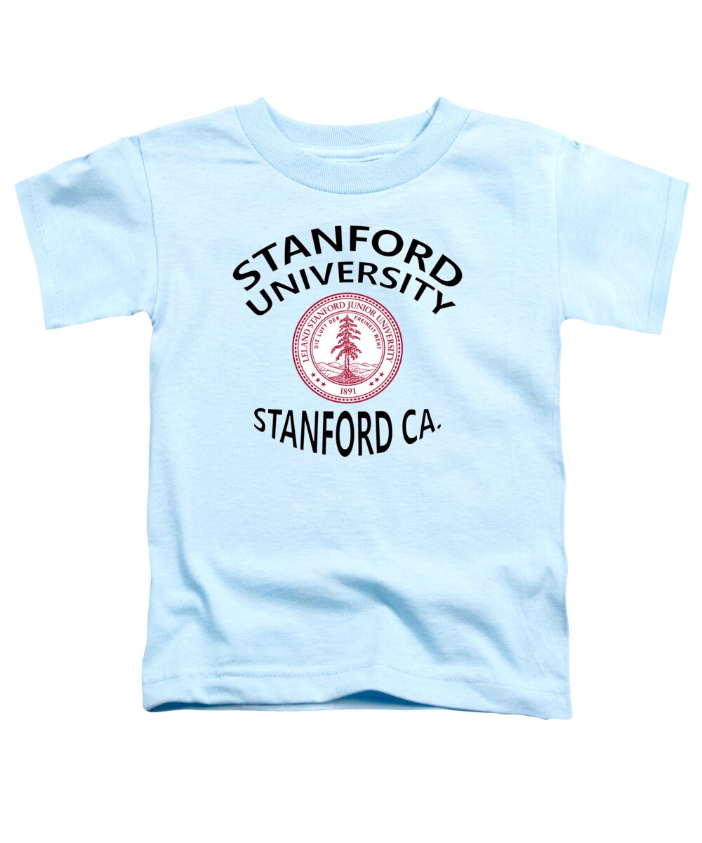 Stanford University Toddler T-Shirt featuring the digital art Stanford University Stanford California by Movie Poster Prints