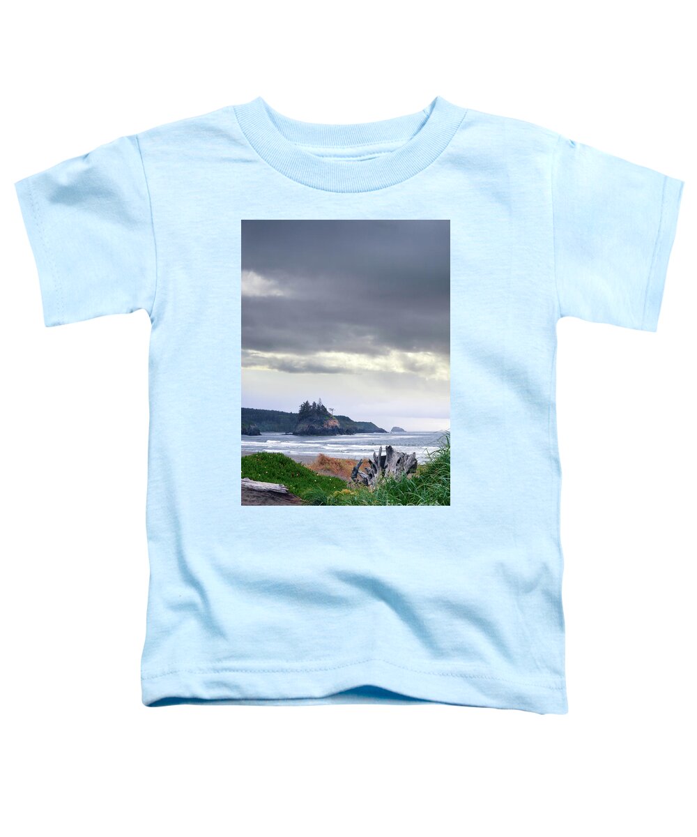 Storm Toddler T-Shirt featuring the photograph Stormy Beach by Jill Battaglia