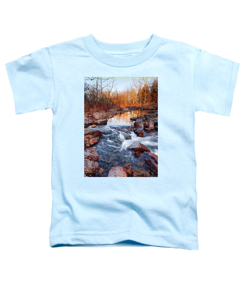 Creek Toddler T-Shirt featuring the photograph Stouts Creek Shut-ins by Robert Charity