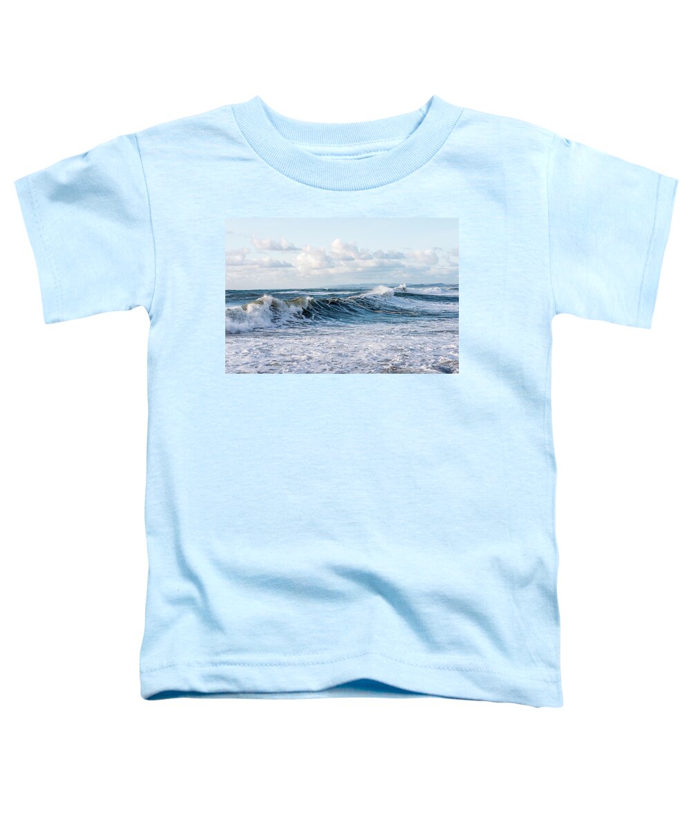 Clouds Toddler T-Shirt featuring the photograph Surf and Sky by Robert Potts