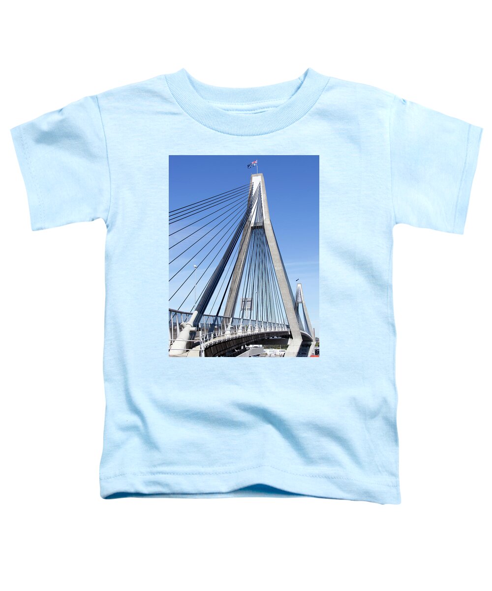 Poles Toddler T-Shirt featuring the photograph Sydney Bridges by Ramunas Bruzas