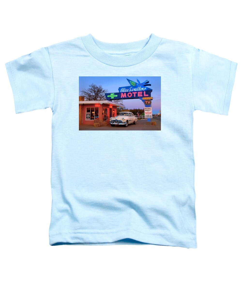 New Mexico Toddler T-Shirt featuring the photograph The Blue Swallow by Marla Craven
