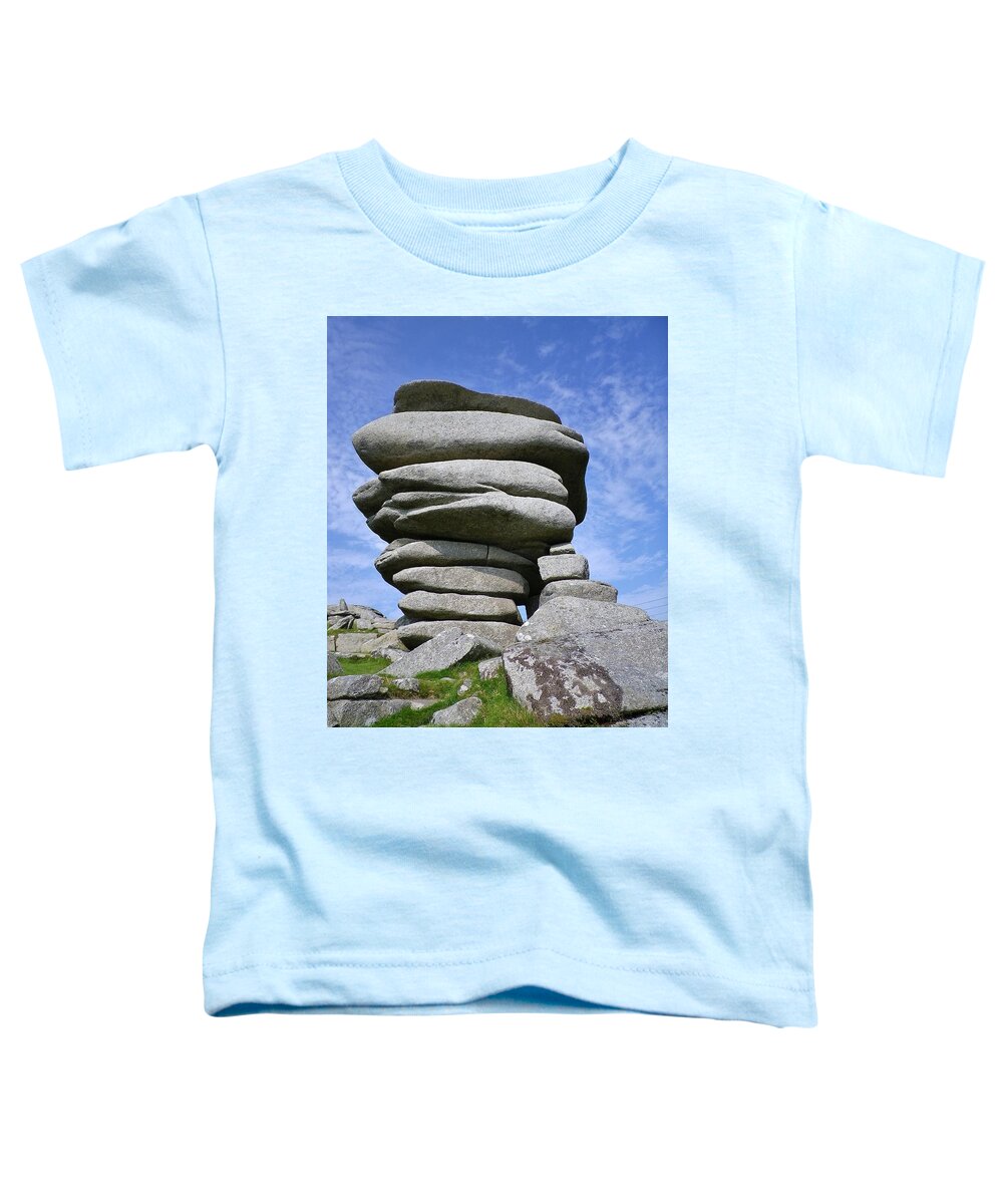 Cheesewring Toddler T-Shirt featuring the photograph The Cheesewring Bodmin Moor by Richard Brookes
