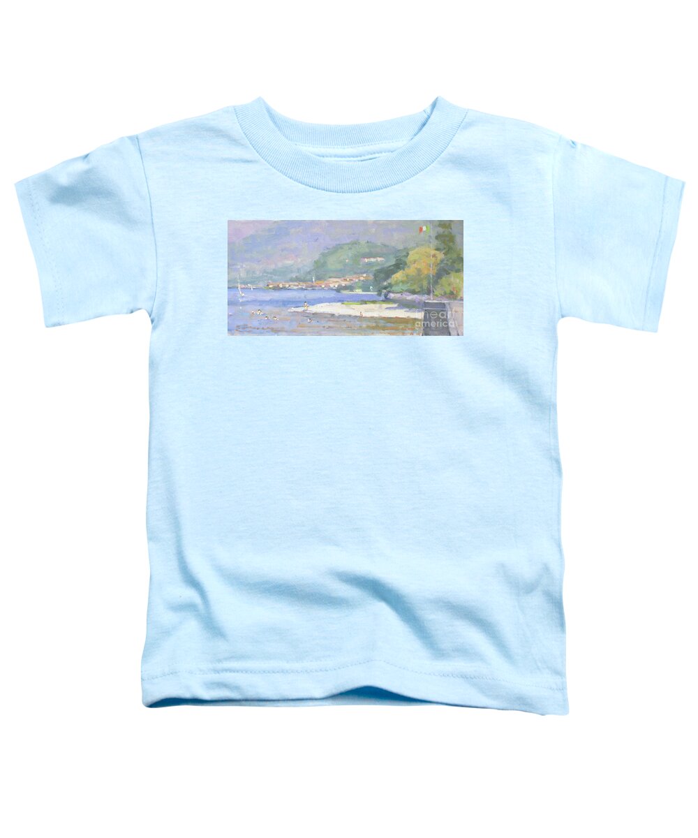 Fresia Toddler T-Shirt featuring the painting On a Warm Day by Jerry Fresia