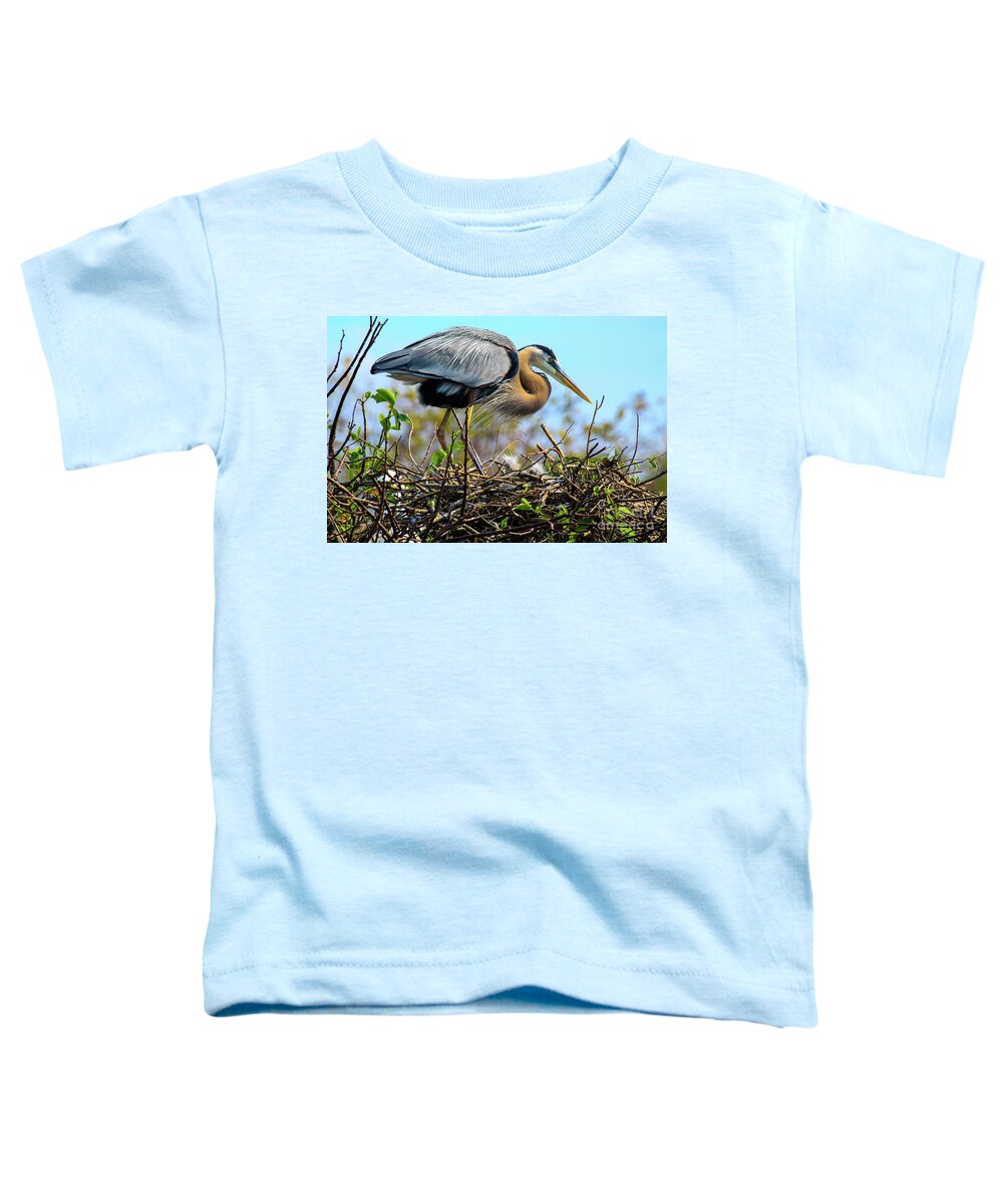Bird Toddler T-Shirt featuring the photograph The Guardian by Jo Ann Gregg