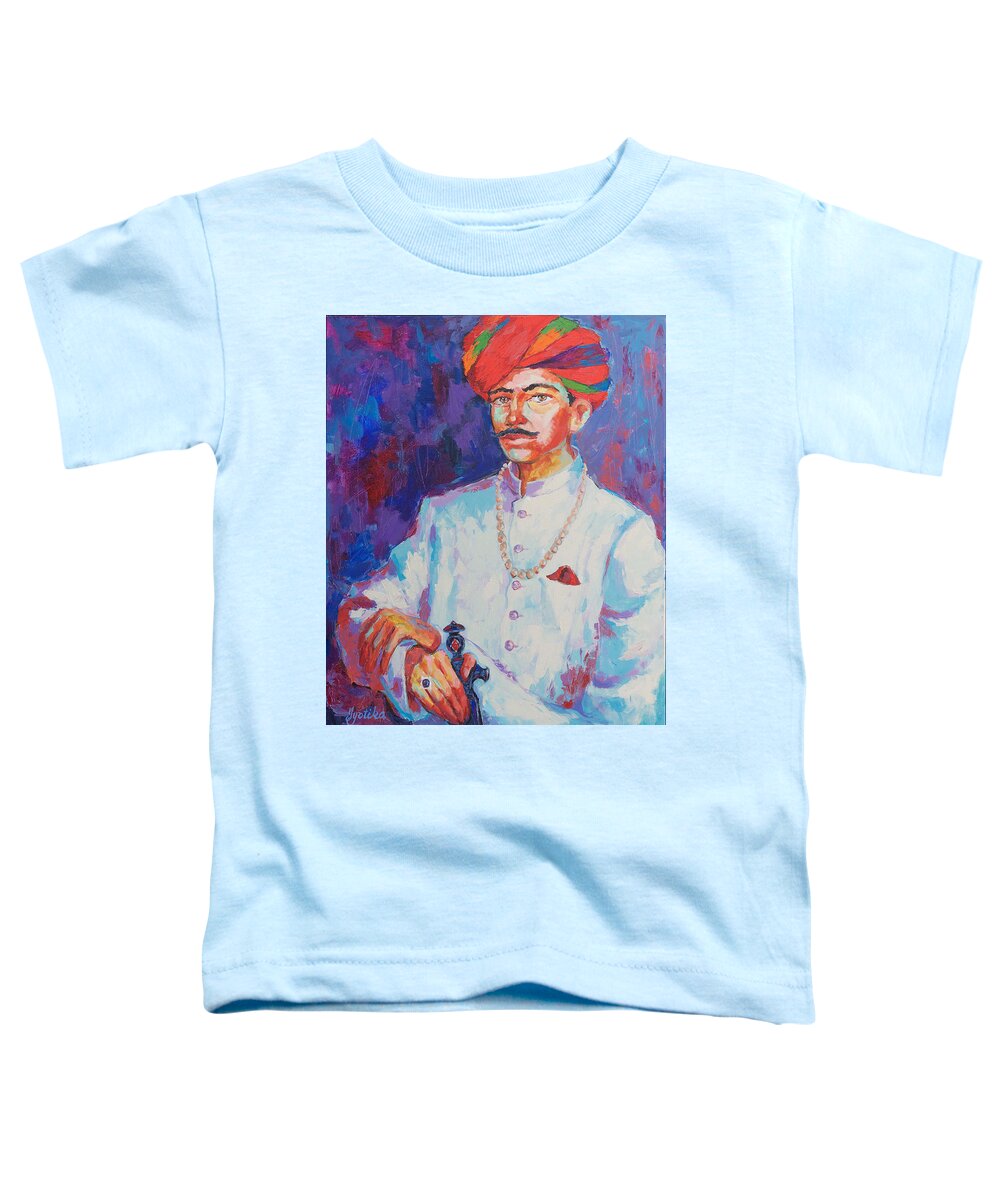 Royal Toddler T-Shirt featuring the painting The Royal Pride of Rajasthan by Jyotika Shroff