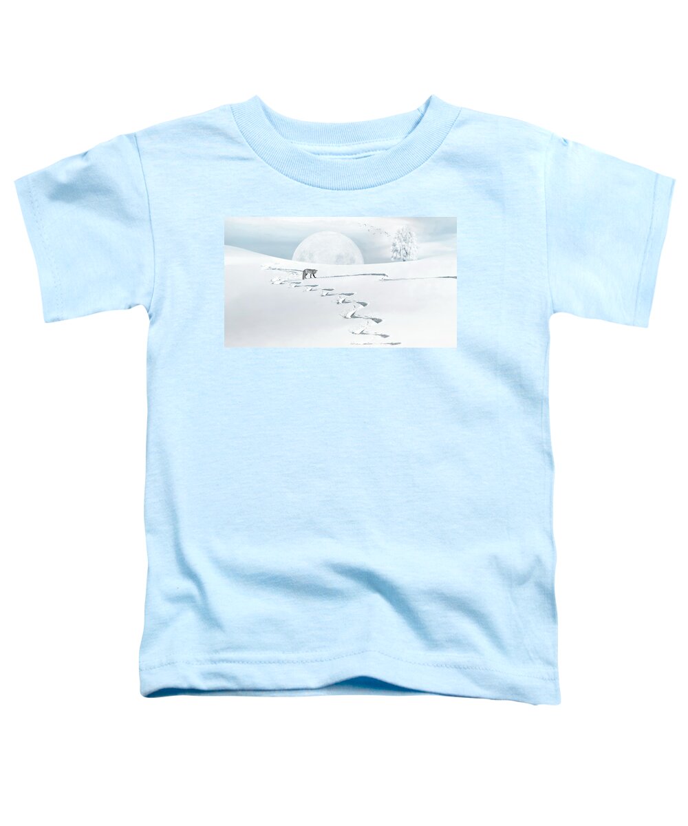 Fox Toddler T-Shirt featuring the photograph The Silver Fox by Andrea Kollo
