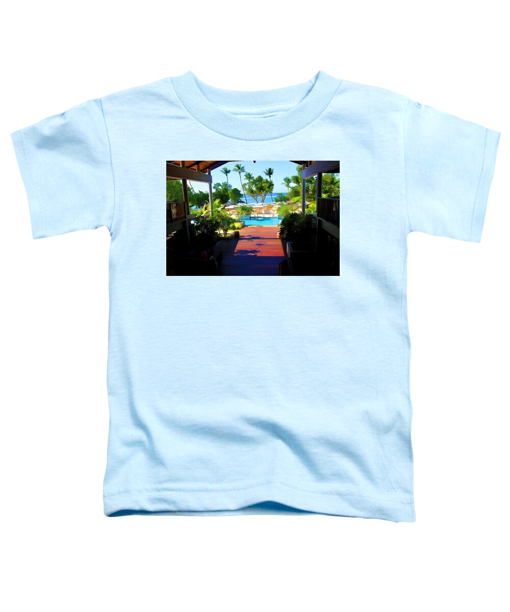 Resort Toddler T-Shirt featuring the photograph The water invites by Ashish Agarwal