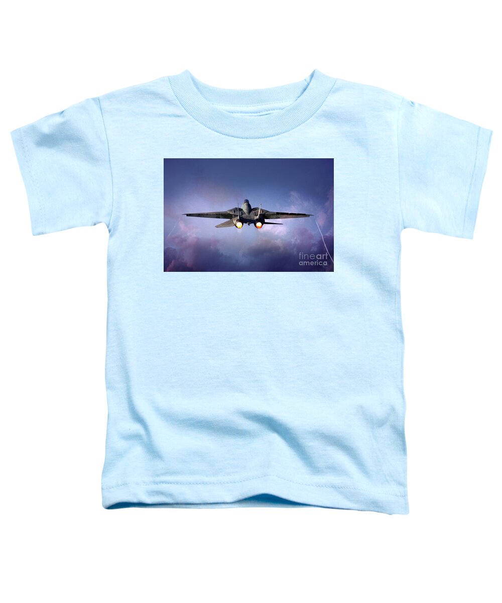 F-14 Tomcat Toddler T-Shirt featuring the digital art Tomcat Takes Flight by Airpower Art