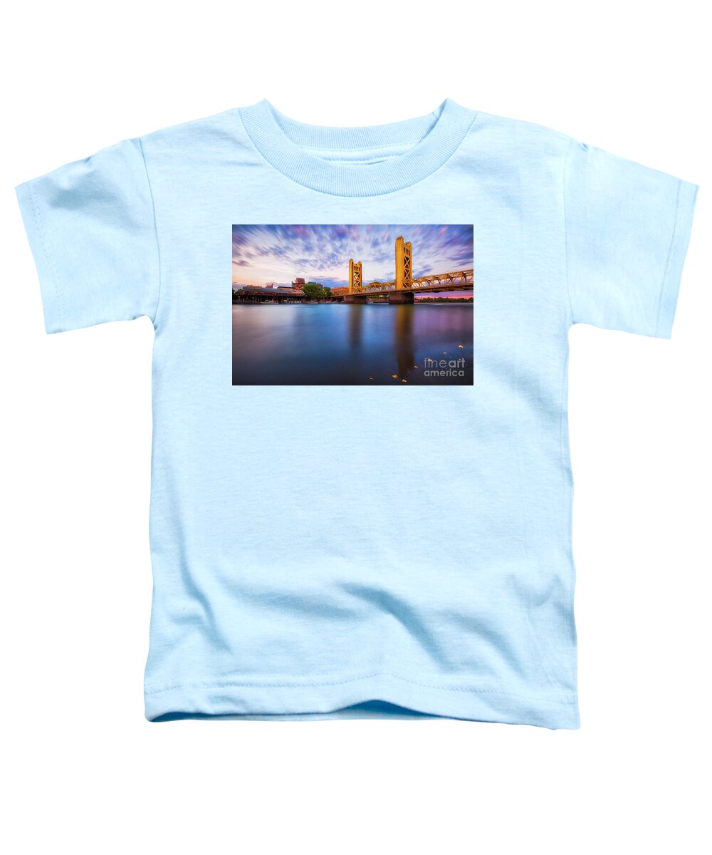 Sacramento Toddler T-Shirt featuring the photograph Tower Bridge Sacramento 3 by Anthony Michael Bonafede