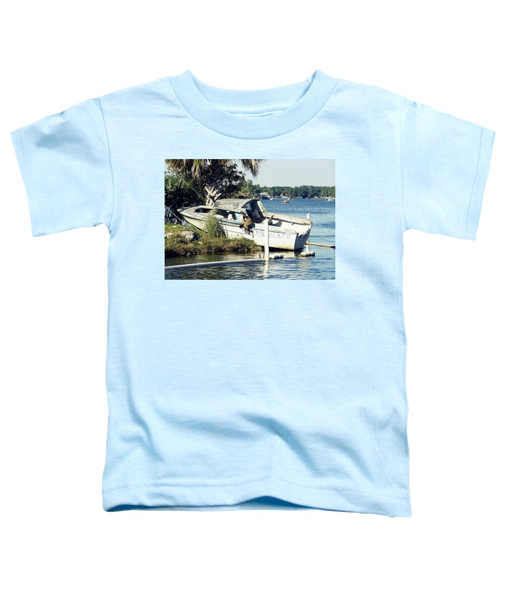 Monkey Island Toddler T-Shirt featuring the photograph US Primate by Laurie Perry