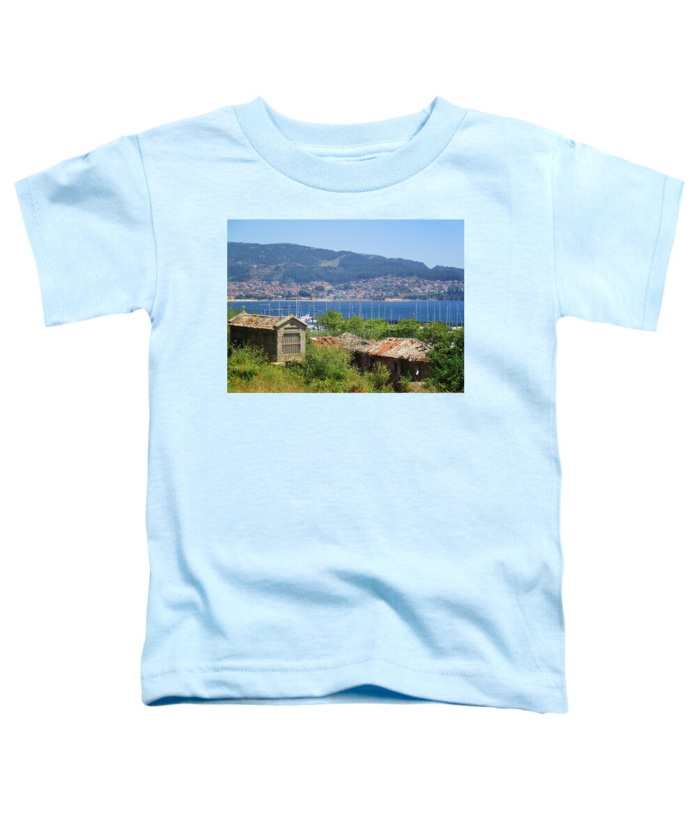 Rias Baxias Toddler T-Shirt featuring the photograph View of Meira by Rosita Larsson