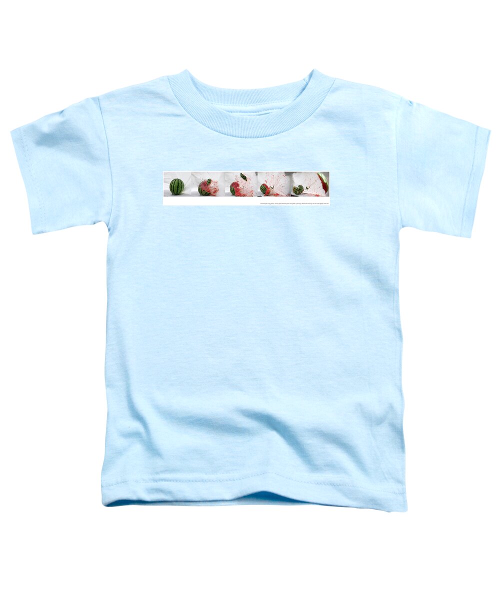 Shooting Toddler T-Shirt featuring the photograph Watermelon Progression by Tim Dussault