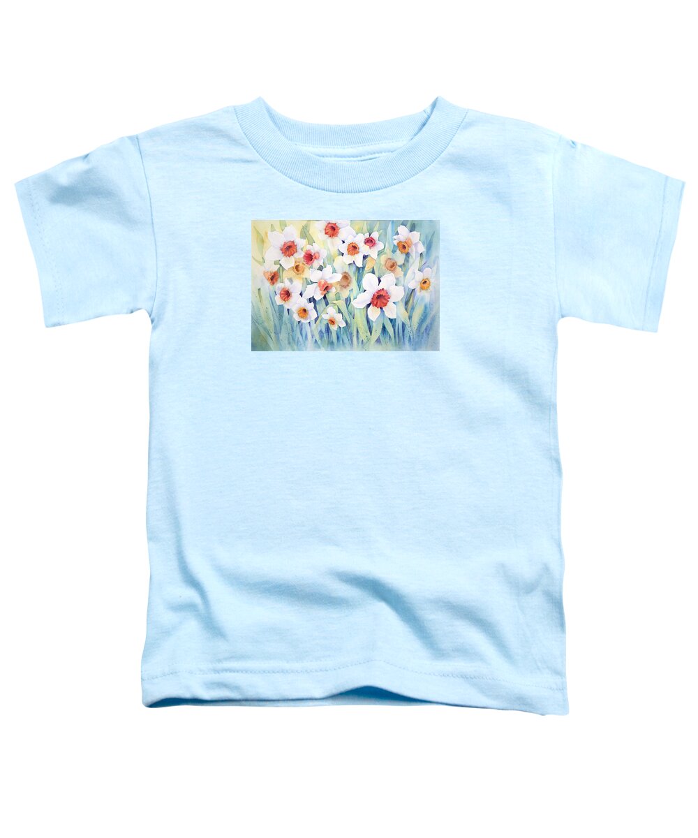 Giclee Toddler T-Shirt featuring the painting Welcome Spring by Lisa Vincent
