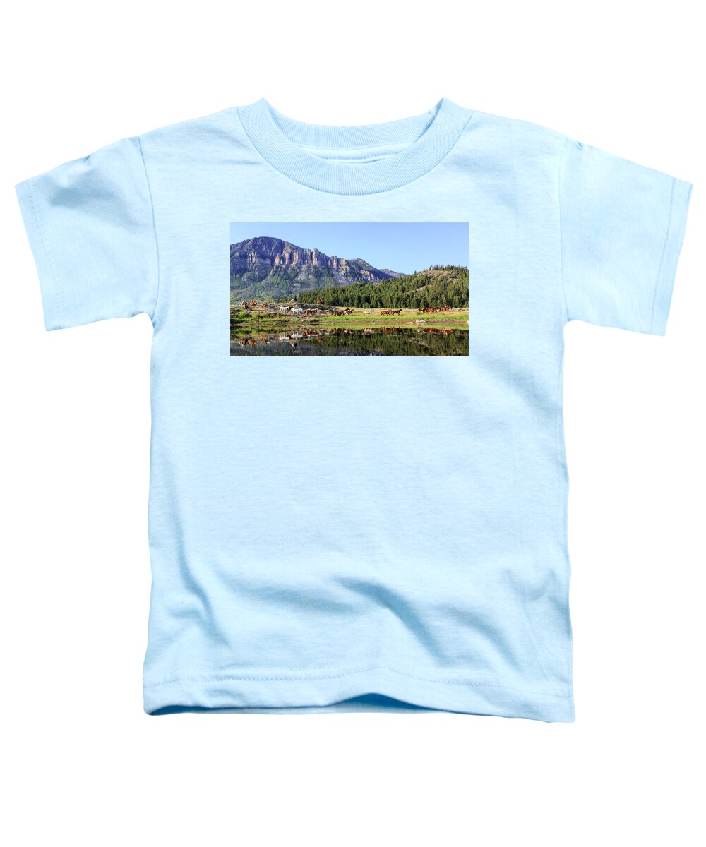 Cowboys Toddler T-Shirt featuring the photograph Western Skies by Jack Bell