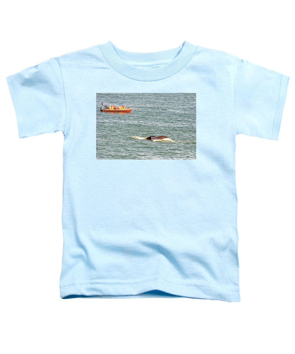 Whale Toddler T-Shirt featuring the photograph Whale tail by Peter Ponzio