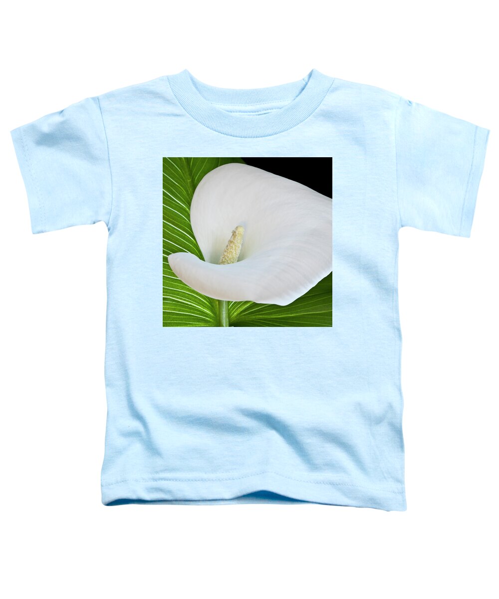 Calla Toddler T-Shirt featuring the photograph White Calla by Heiko Koehrer-Wagner