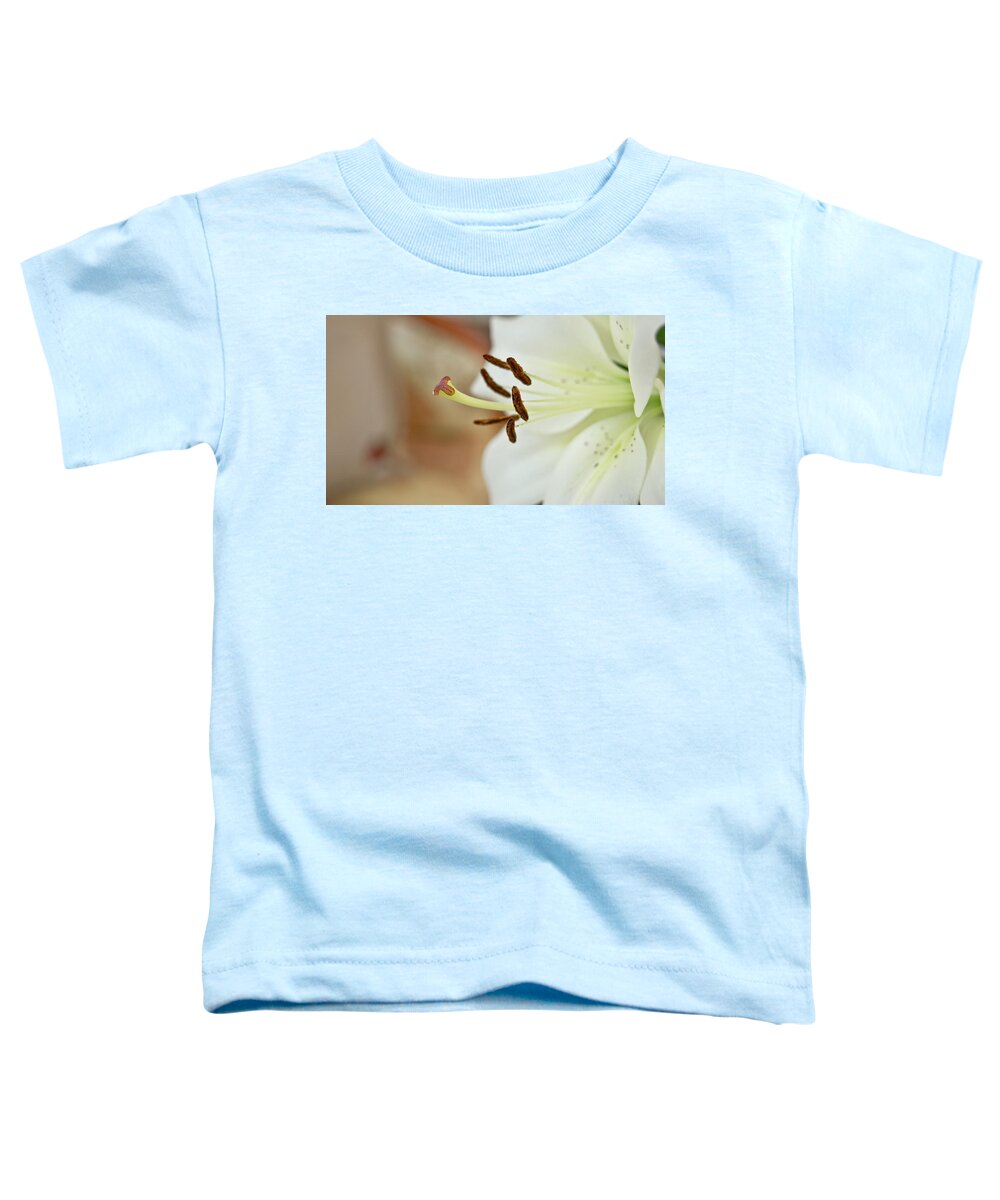 Flower Toddler T-Shirt featuring the photograph White Lily 2 by Elena Perelman