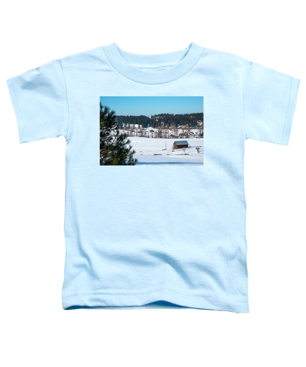Sauk Creek Toddler T-Shirt featuring the photograph Winter Along Sauk Creek by Tom Cochran