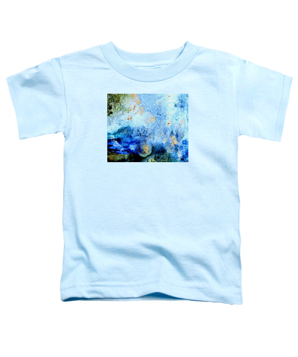 Abstract Toddler T-Shirt featuring the painting Written in Water by Louise Adams