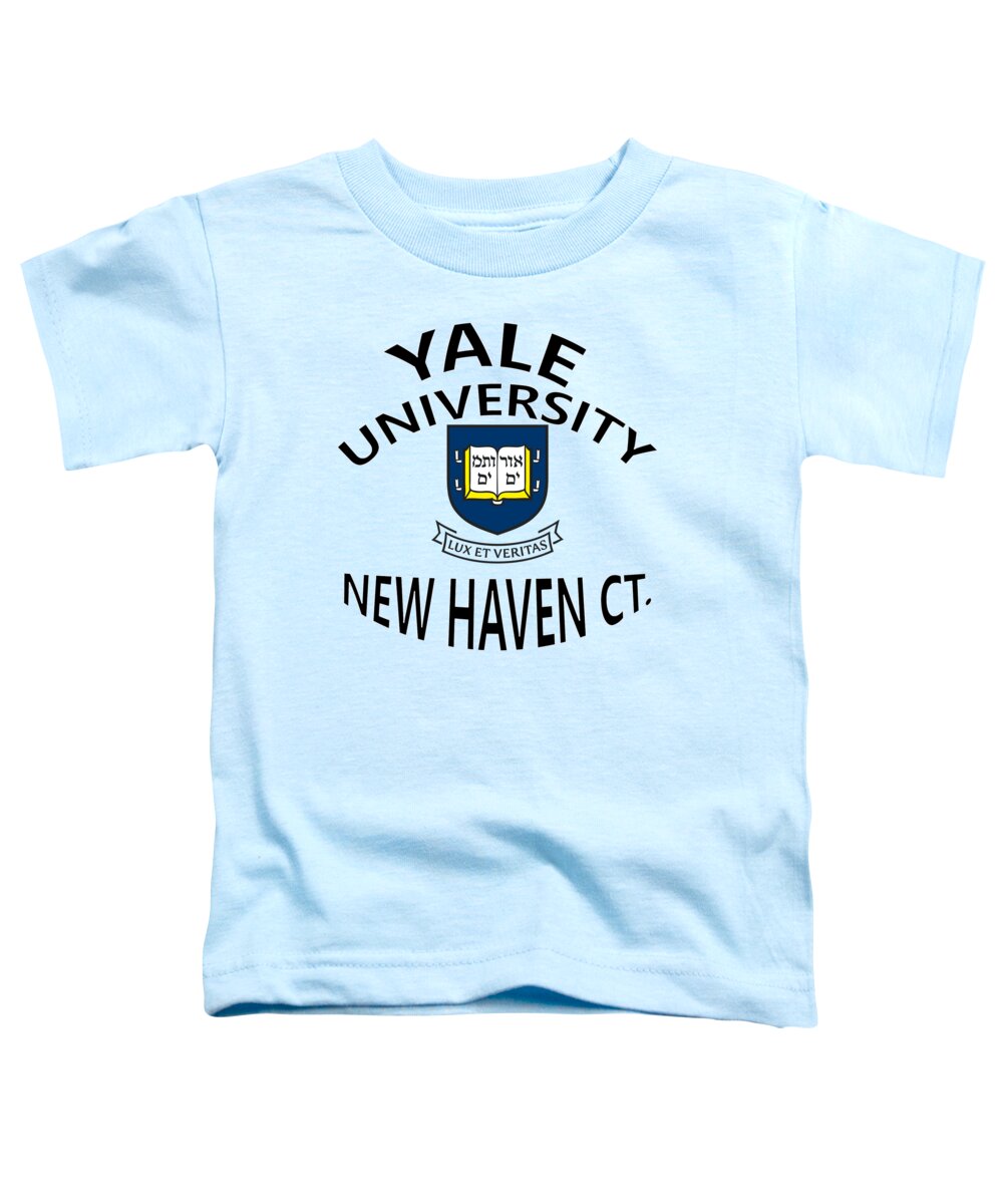 Yale University Toddler T-Shirt featuring the digital art Yale University New Haven Connecticut by Movie Poster Prints
