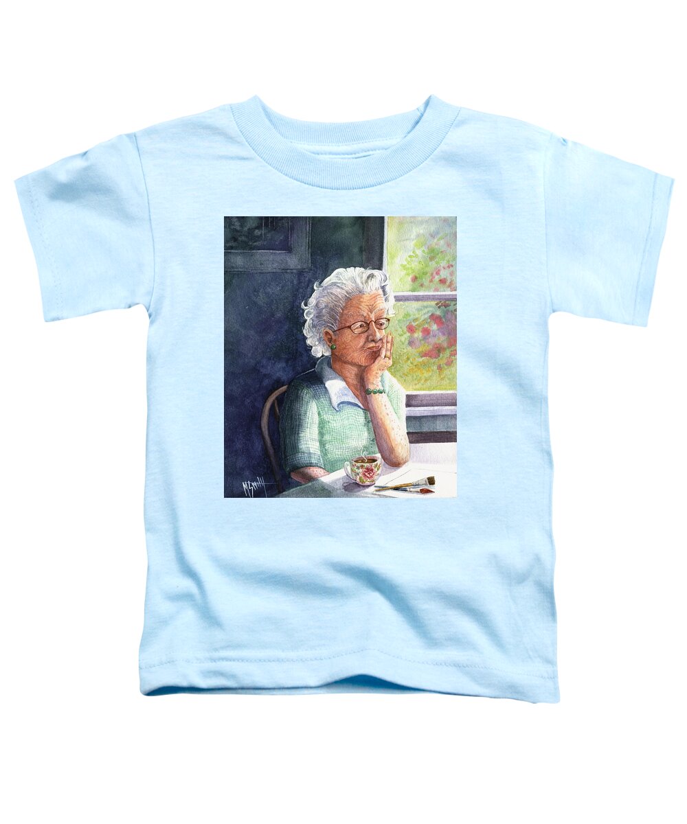 Senior Citizen Toddler T-Shirt featuring the painting Yesterday's Gone by Marilyn Smith