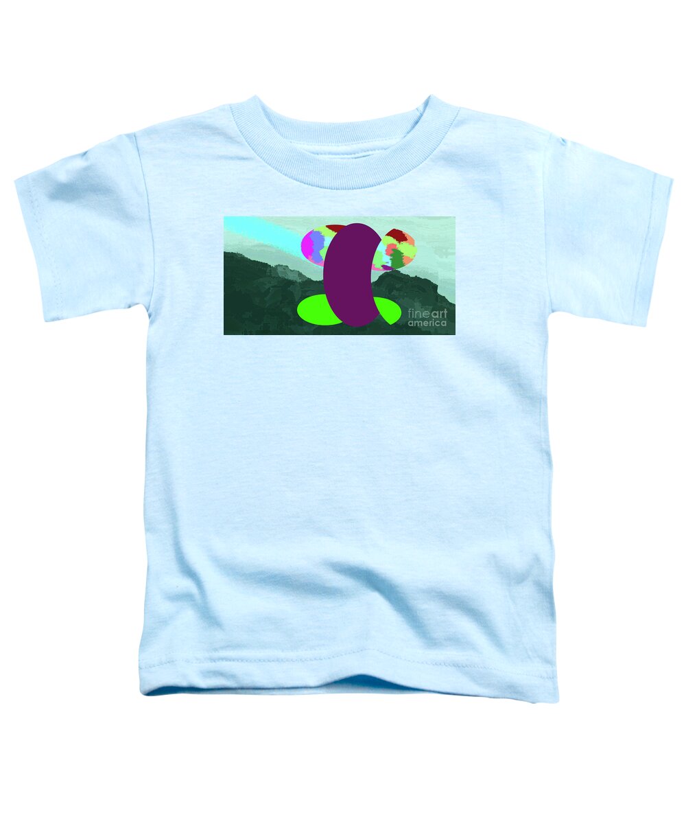 Walter Paul Bebirian: The Bebirian Art Collection Toddler T-Shirt featuring the digital art 1-29-2012eabcdefghijklmno by Walter Paul Bebirian