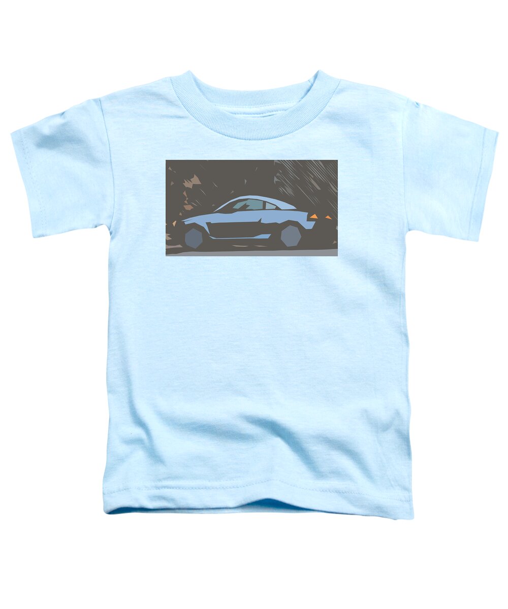 Car Toddler T-Shirt featuring the digital art Audi TT Abstract Design #1 by CarsToon Concept