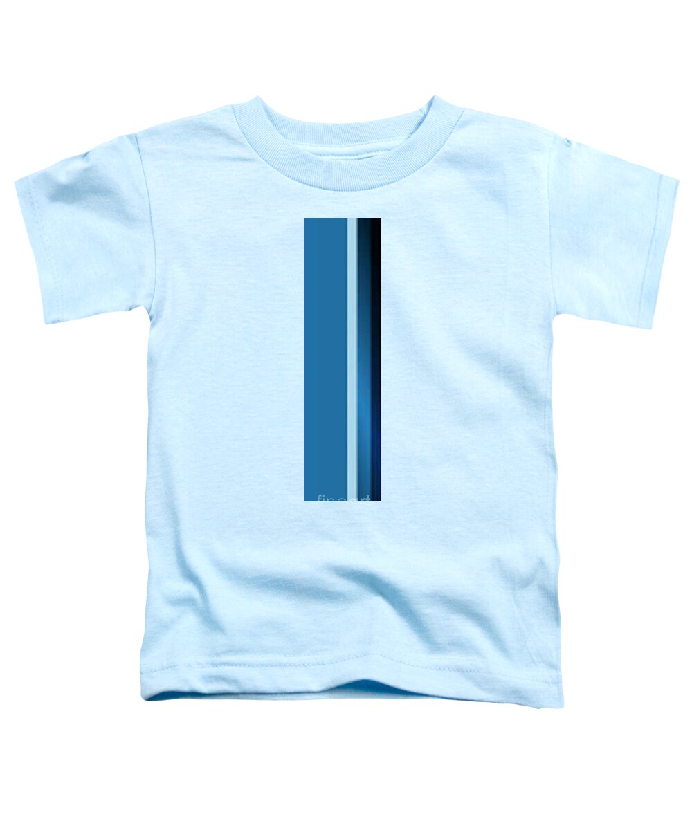 Oil Toddler T-Shirt featuring the painting Blue Plank #1 by Archangelus Gallery