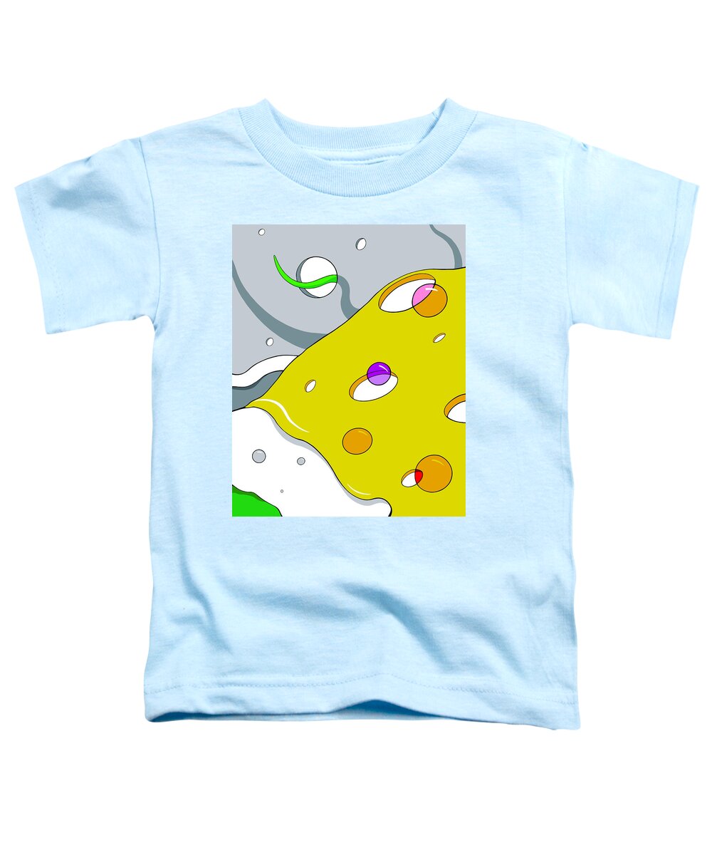 Conscious Bubbles Toddler T-Shirt featuring the drawing Escaping the Void #1 by Craig Tilley