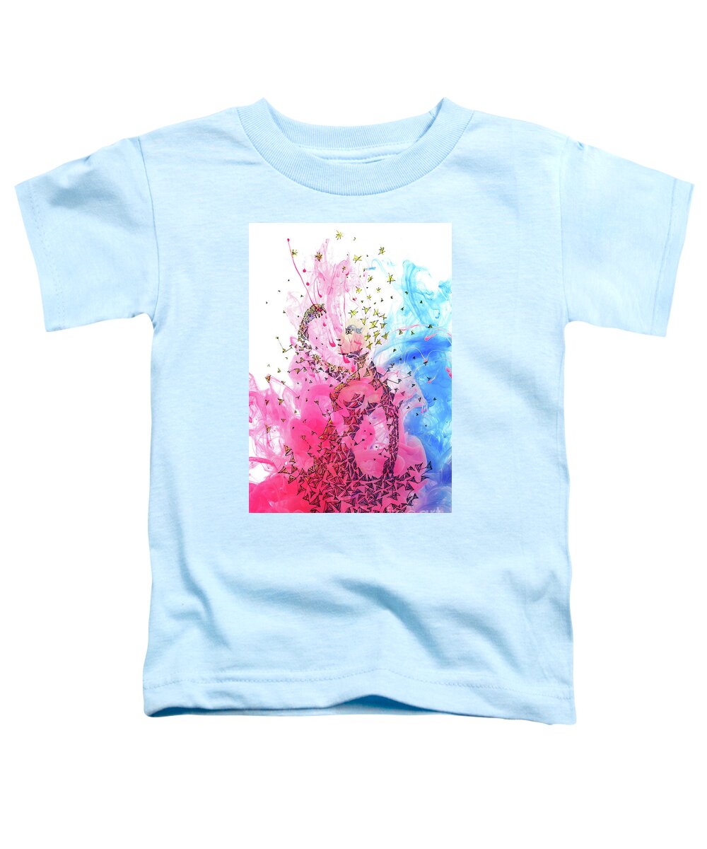 Woman Toddler T-Shirt featuring the drawing Stella #1 by Elaine Berger