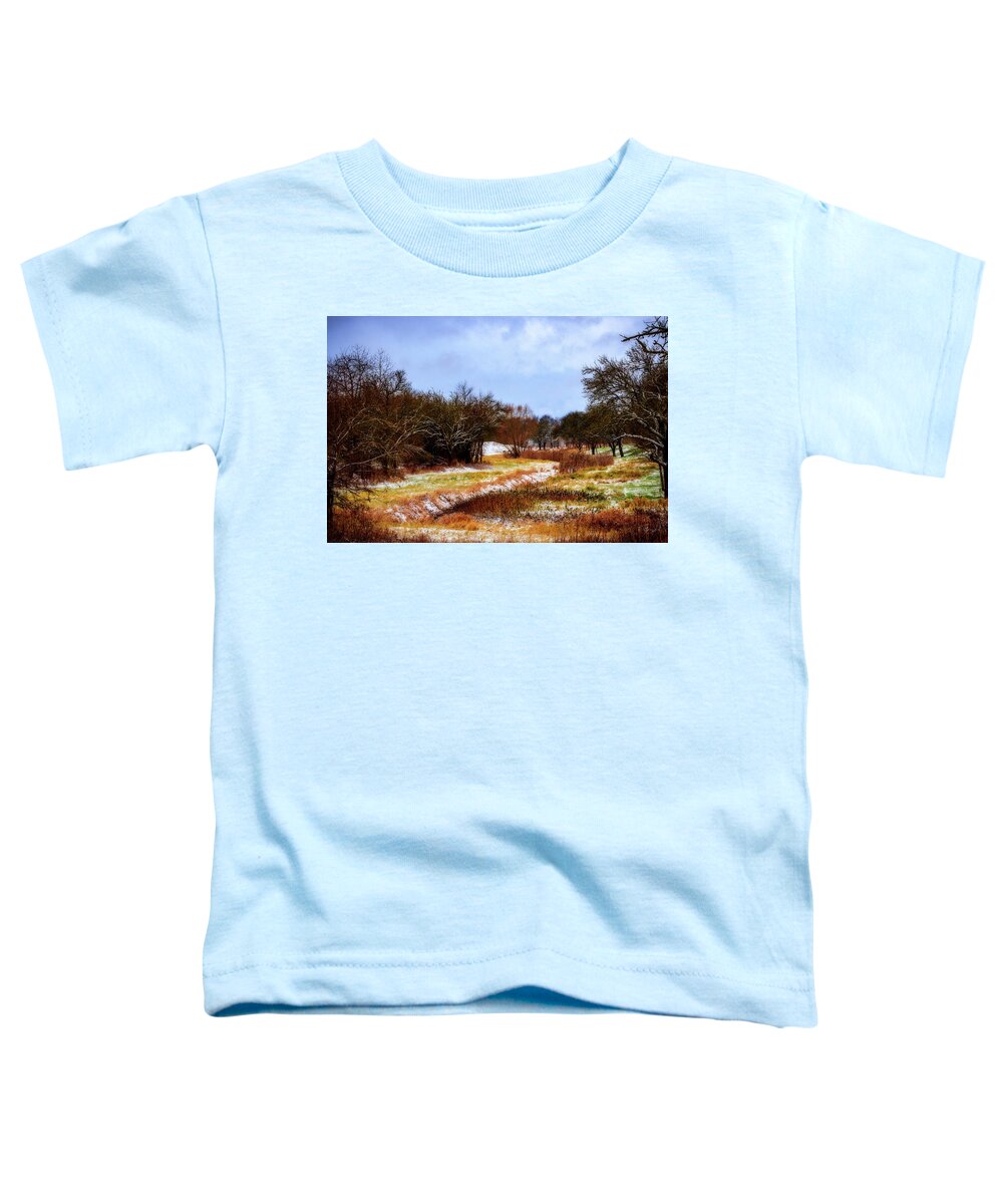 Worms Toddler T-Shirt featuring the photograph Winter Landscape #1 by Marc Braner
