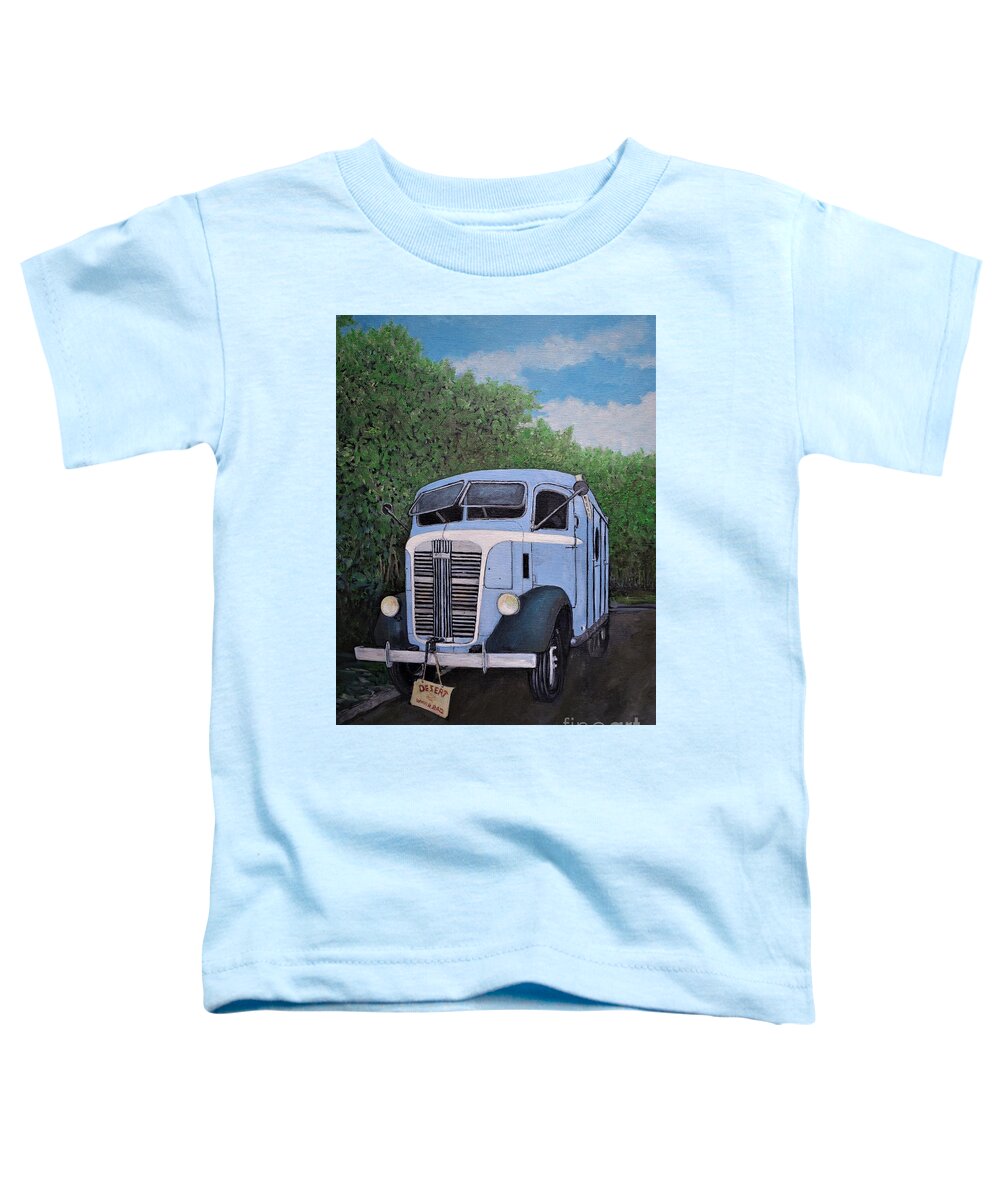 Gmc Trucks Toddler T-Shirt featuring the painting 1937 Gmc Coe by Reb Frost
