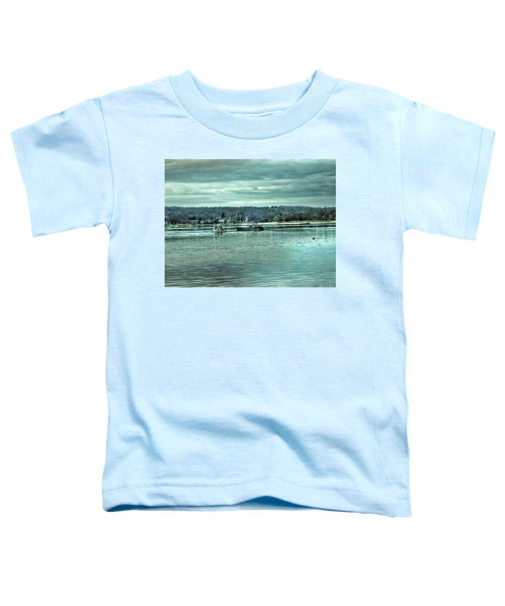 Boats Toddler T-Shirt featuring the photograph Boats at Northport Harbor #1 by Susan Jensen