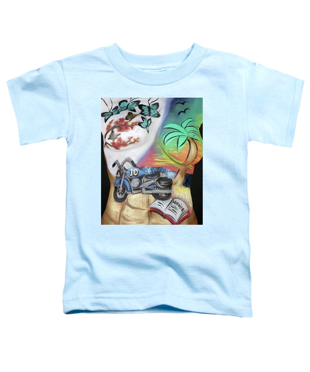Hadassah Greater Atlanta Toddler T-Shirt featuring the photograph 28. Chrissy Culver, Artist, 2019 by Best Strokes - Formerly Breast Strokes - Hadassah Greater Atlanta