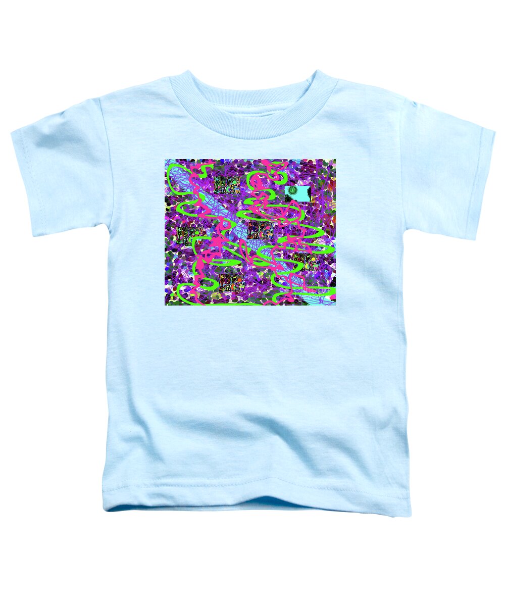 Walter Paul Bebirian: The Bebirian Art Collection Toddler T-Shirt featuring the digital art 7-25-2012abcdefghijklmnop by Walter Paul Bebirian