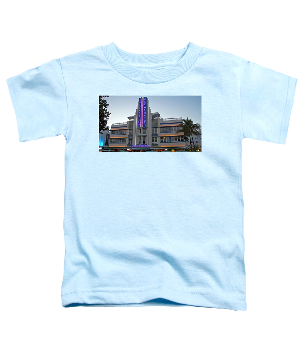Art Deco Toddler T-Shirt featuring the photograph Art Deco - South Beach - Miami Beach #8 by Richard Krebs