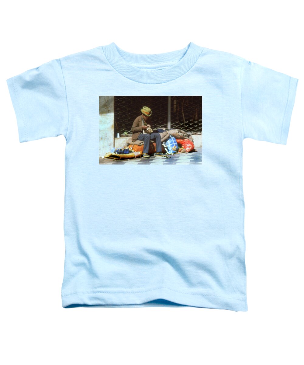 Homeless Toddler T-Shirt featuring the photograph A Man's Home is His Castle by Jerry Griffin