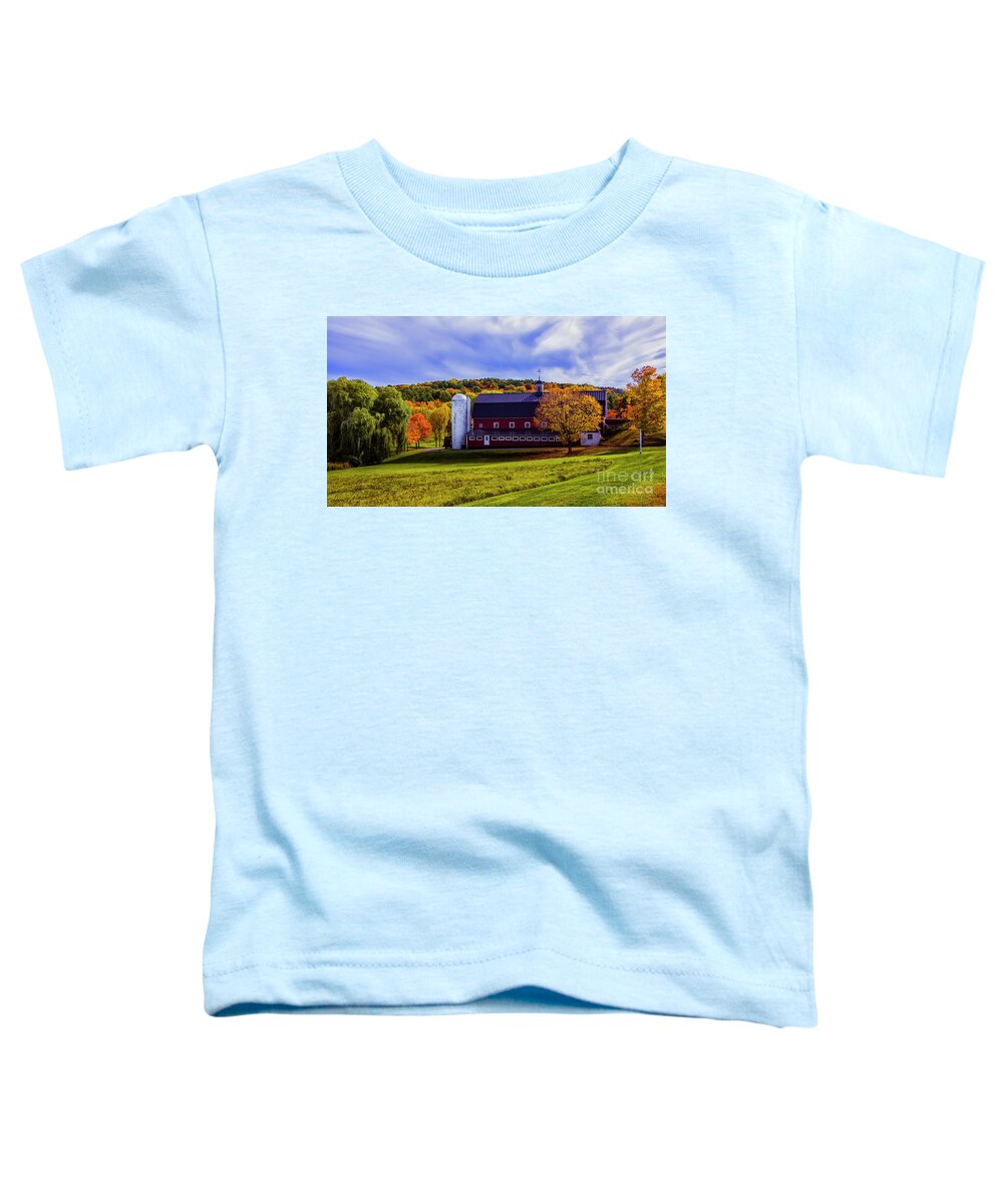 Vermont Toddler T-Shirt featuring the photograph Autumn in Sudbury Vermont by Scenic Vermont Photography