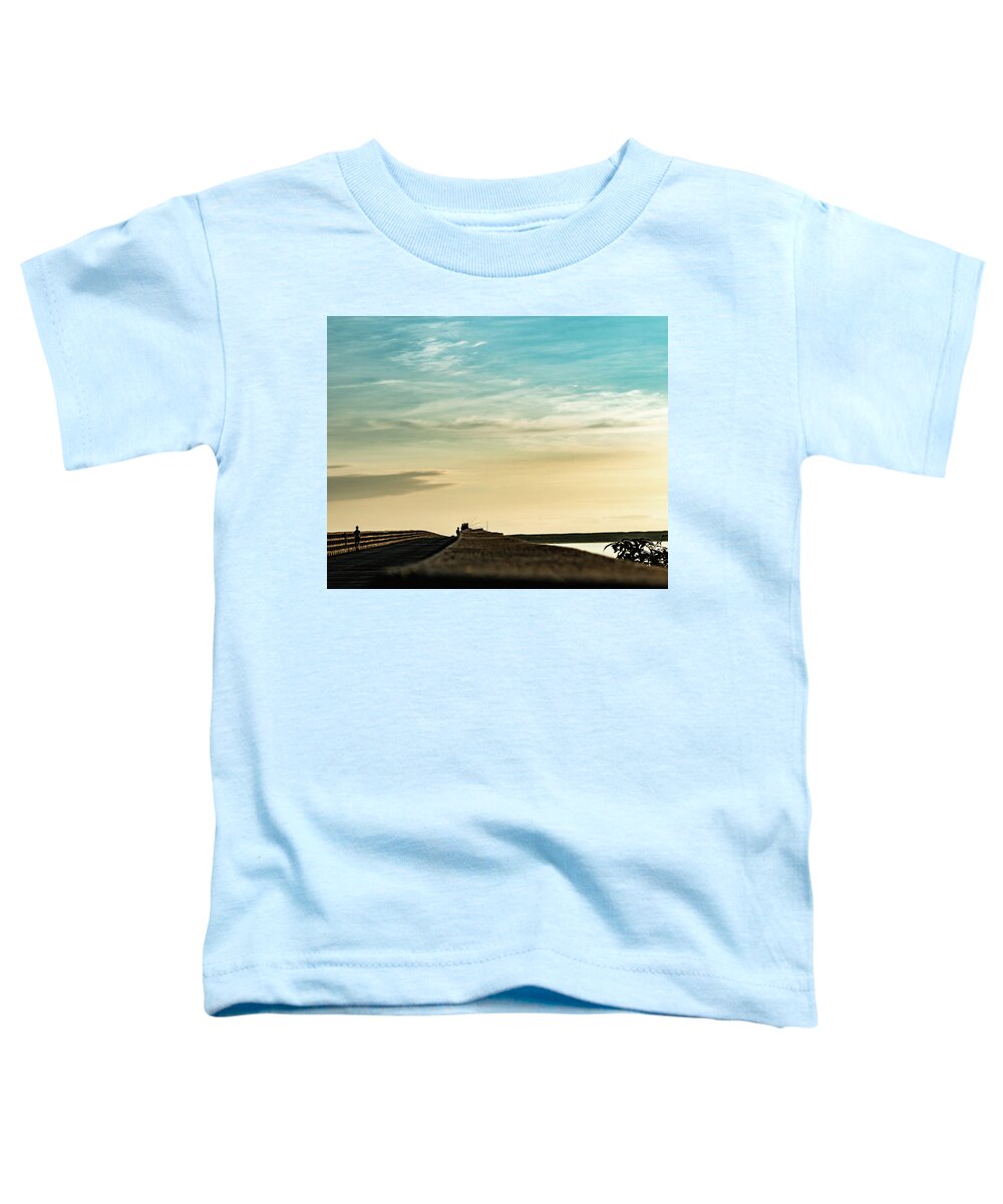 Fishing Toddler T-Shirt featuring the photograph Catching the sun by William Bretton