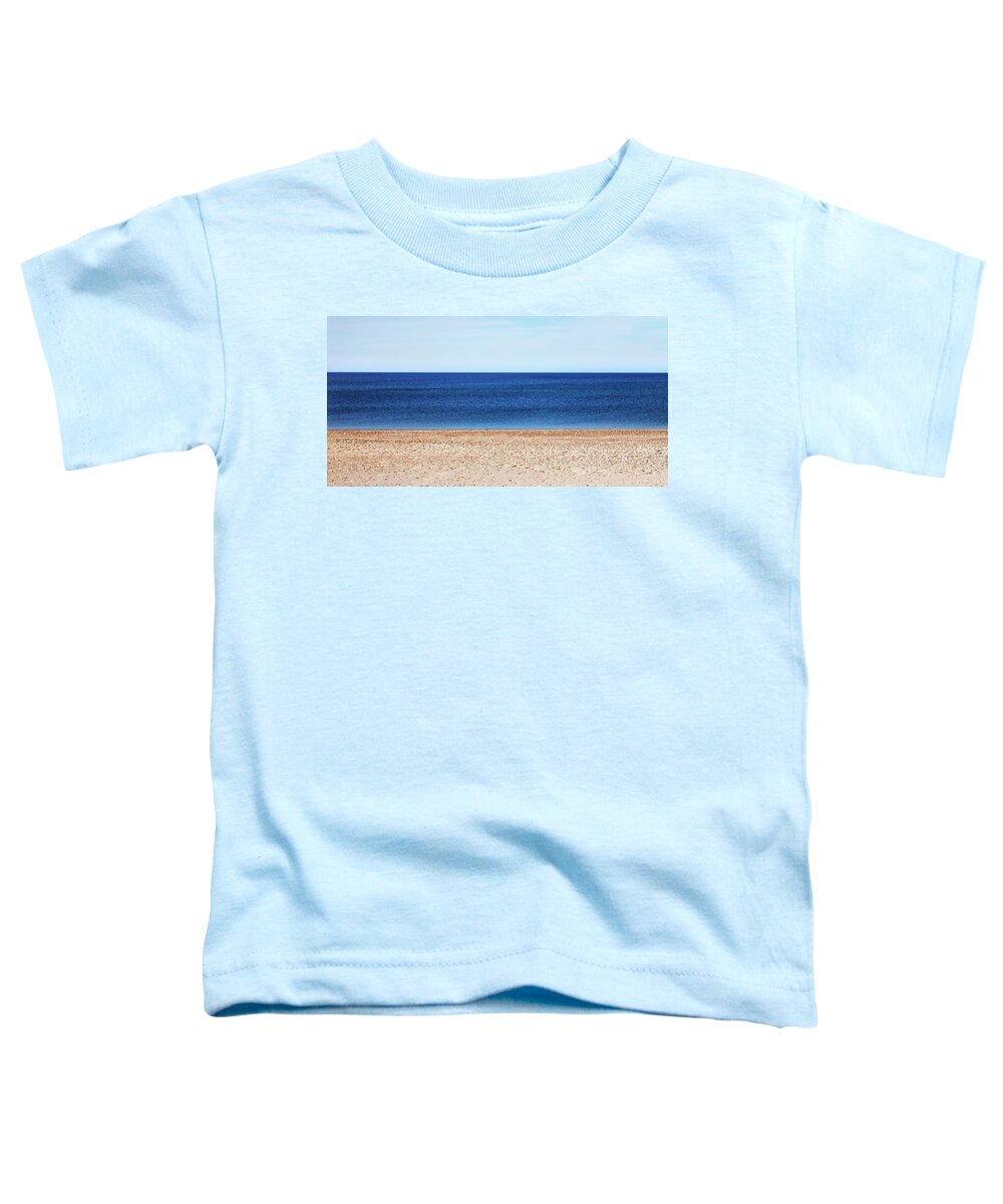 Charles Harden Toddler T-Shirt featuring the photograph Classic Sandy Beach Scene by Charles Harden