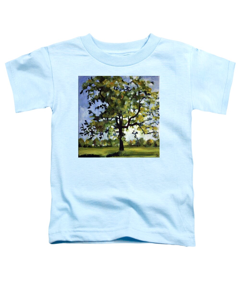 Landscape Toddler T-Shirt featuring the painting Common Tree #1 by Sarah Lynch